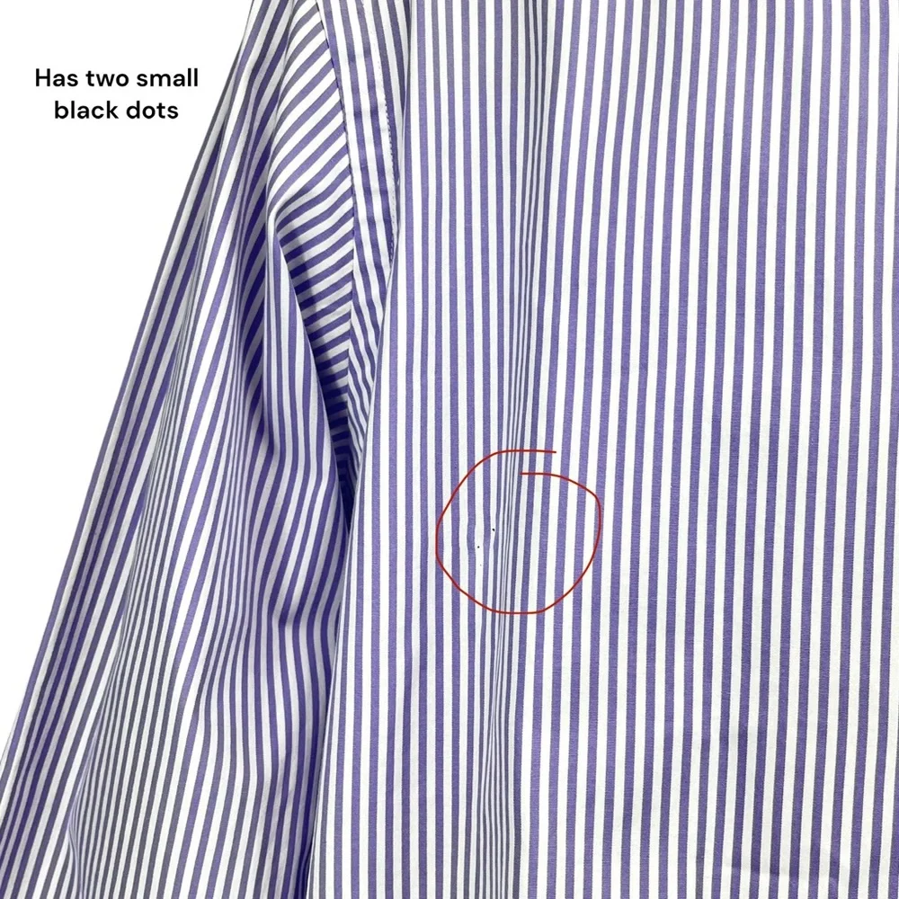 Polo Ralph Lauren | Mens XL | Slim Fit Purple & White Stripe L/S Button Up Shirt